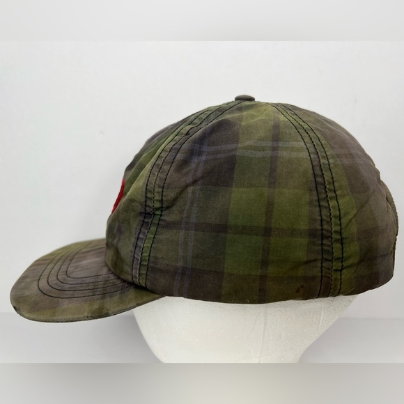 Vintage Polo Ralph Lauren 1994 Plaid Fleece Lined Cap Baseball Hat - Picture 2 of 7